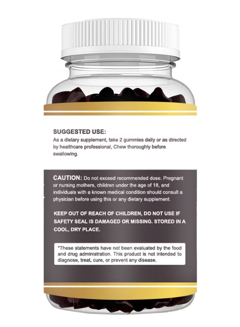 KETO Himalayan Shilajit (Shilajeet) for Men and Women - 500mg Equivalent - Natural Energy & Stamina Booster - 60 vegan cummies| - Fulvic Mineral Supplement - Image 3